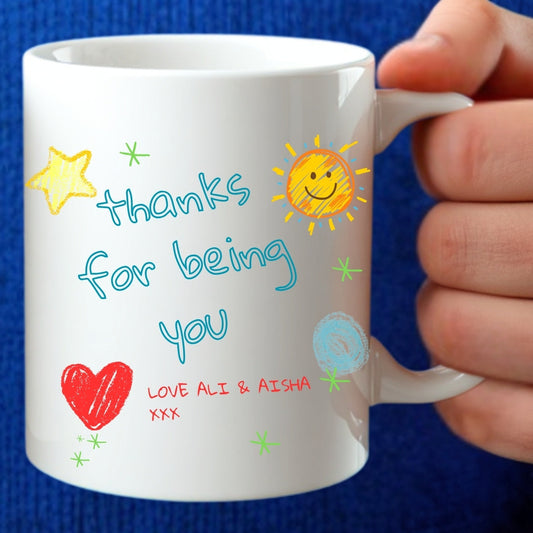 Best Dad in the World printed mug artwork