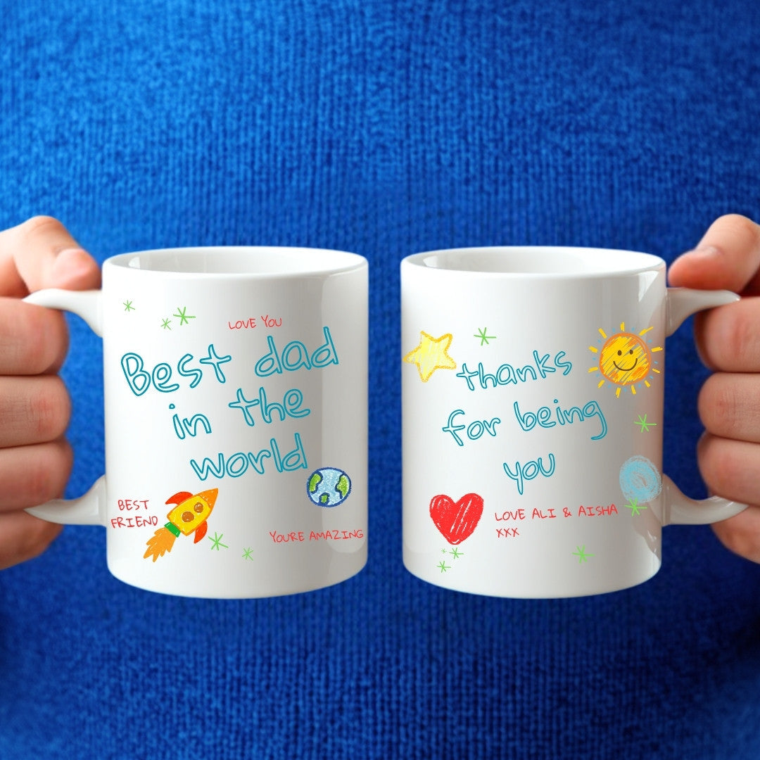 Personalised Best Dad in the World Mug | Birthday Gift