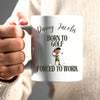 Personalised Born to Golf Forced to Work Mug | Gift for Dad, Uncle