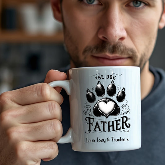 Personalised The Dog Father ceramic mug