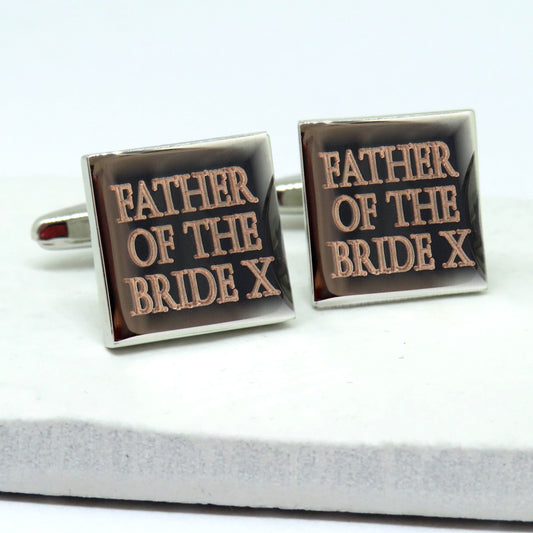 Personalised Batang cufflinks with example engraving