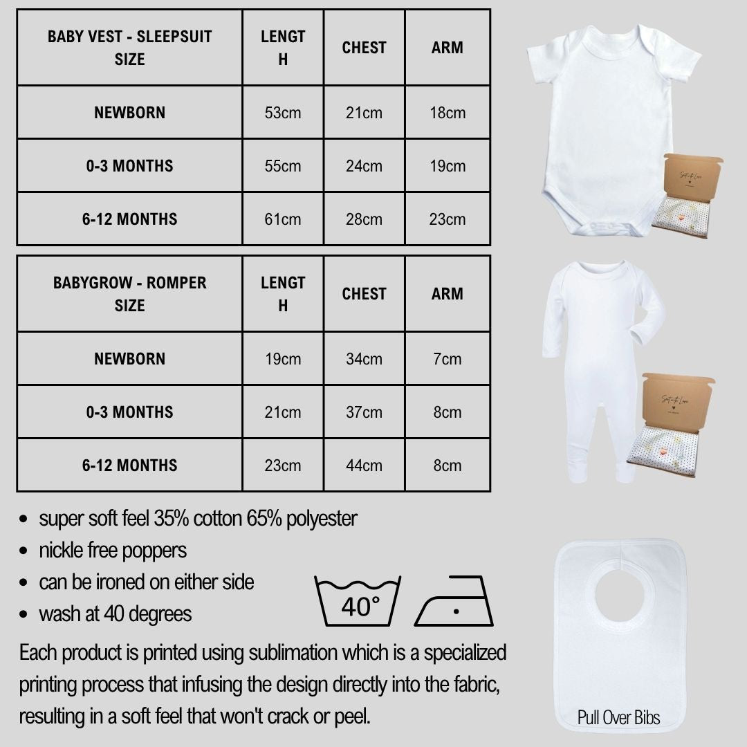 Personalised 1st Fathers Day Koala Babygrow | Name Vest or Bib UK