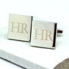 Personalised Square Initial Cufflinks - Castellar