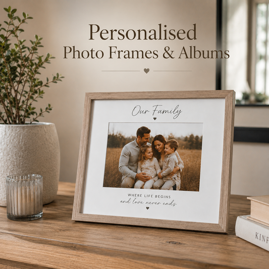 Personalised Anniversary 6x4 Wooden Photo Frame