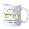 Daddy's Team Football Mug Gift | Dad Father's Day Gift