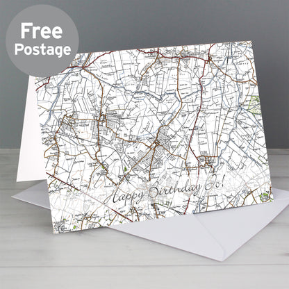 Personalised 1945 - 1948 New Popular Map Card from Heartfelt Gifts