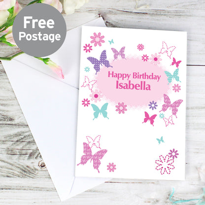 Personalised Butterfly Card from Heartfelt Gifts