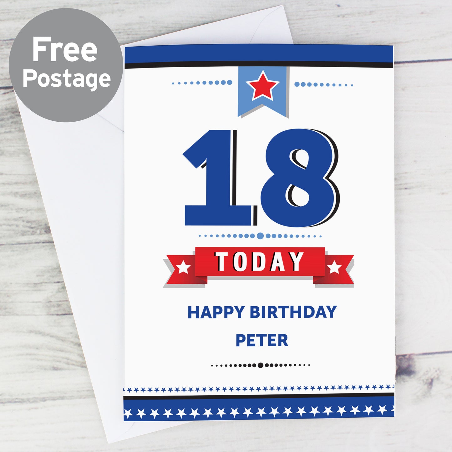 Personalised Birthday Star Card from Heartfelt Gifts