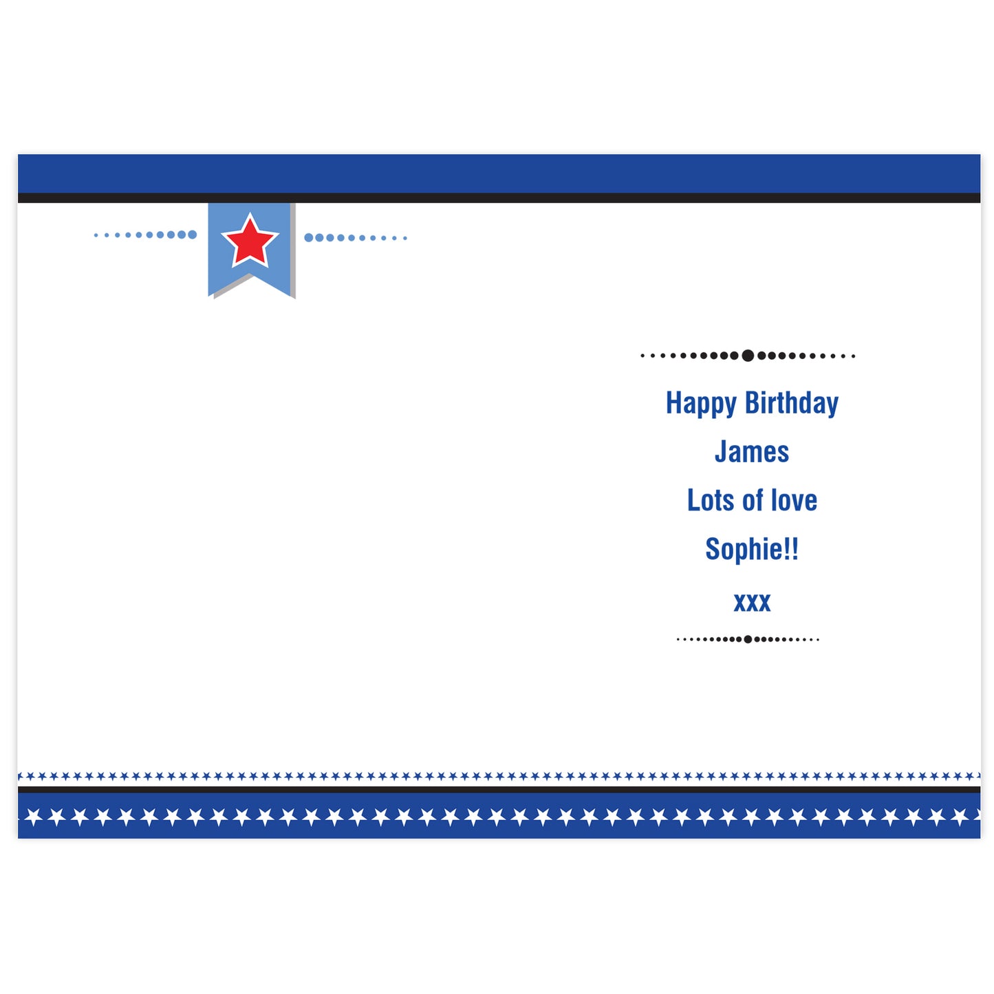 Personalised Birthday Star Card - image 5