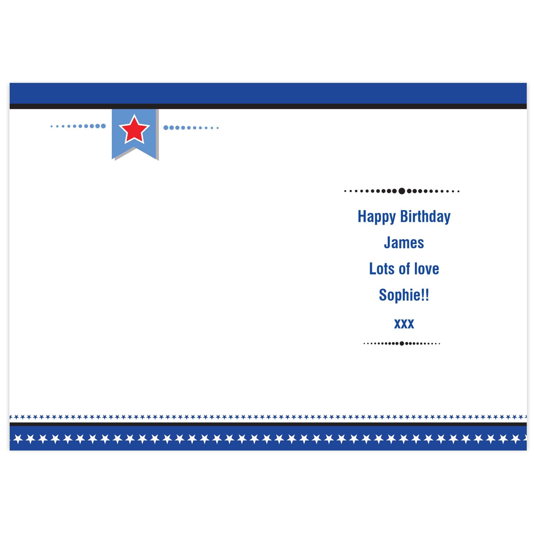 Personalised Birthday Star Card - image 5