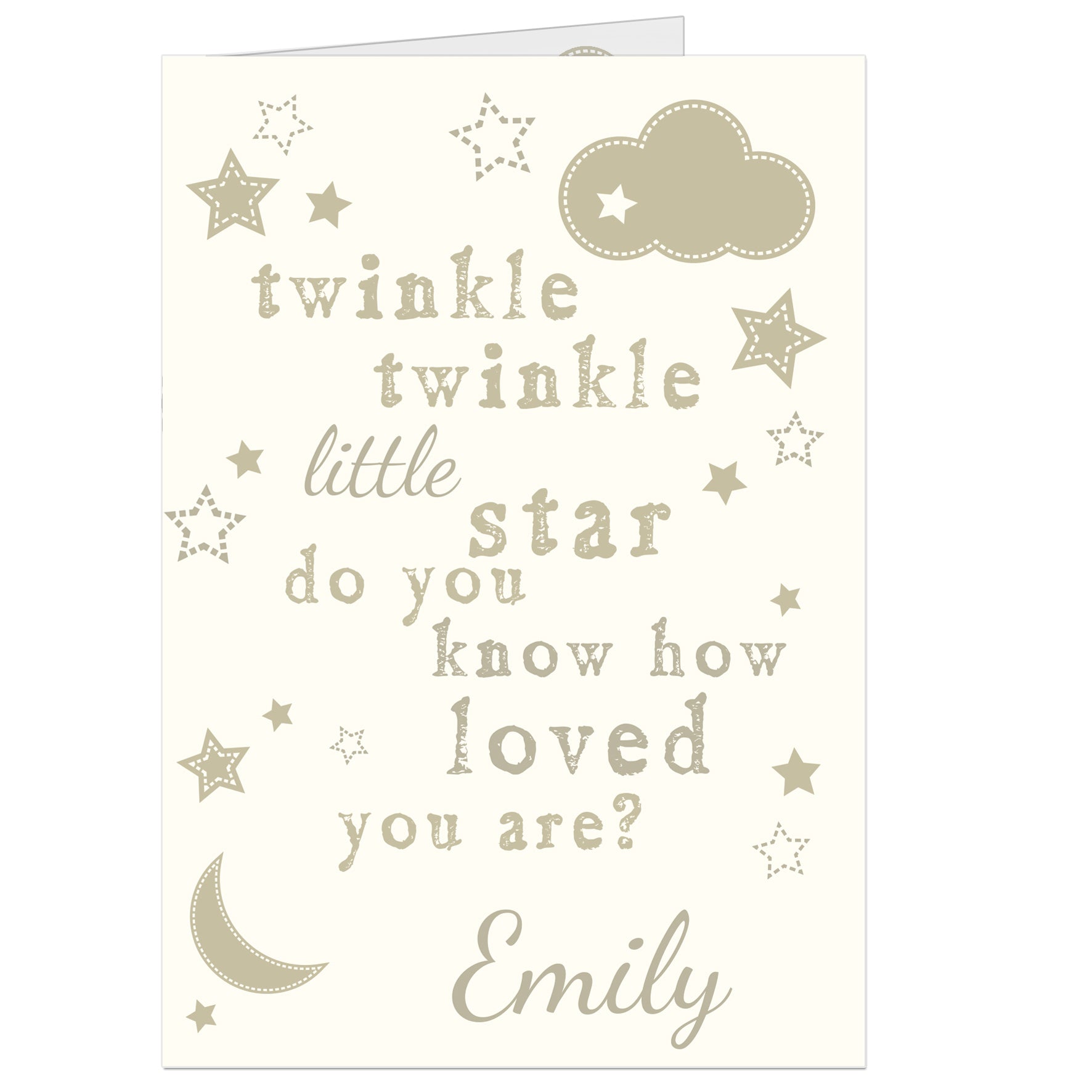 Personalised Twinkle Twinkle Card - image 3