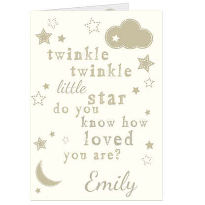 Personalised Twinkle Twinkle Card - image 3