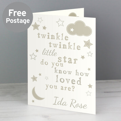 Personalised Twinkle Twinkle Card - image 4