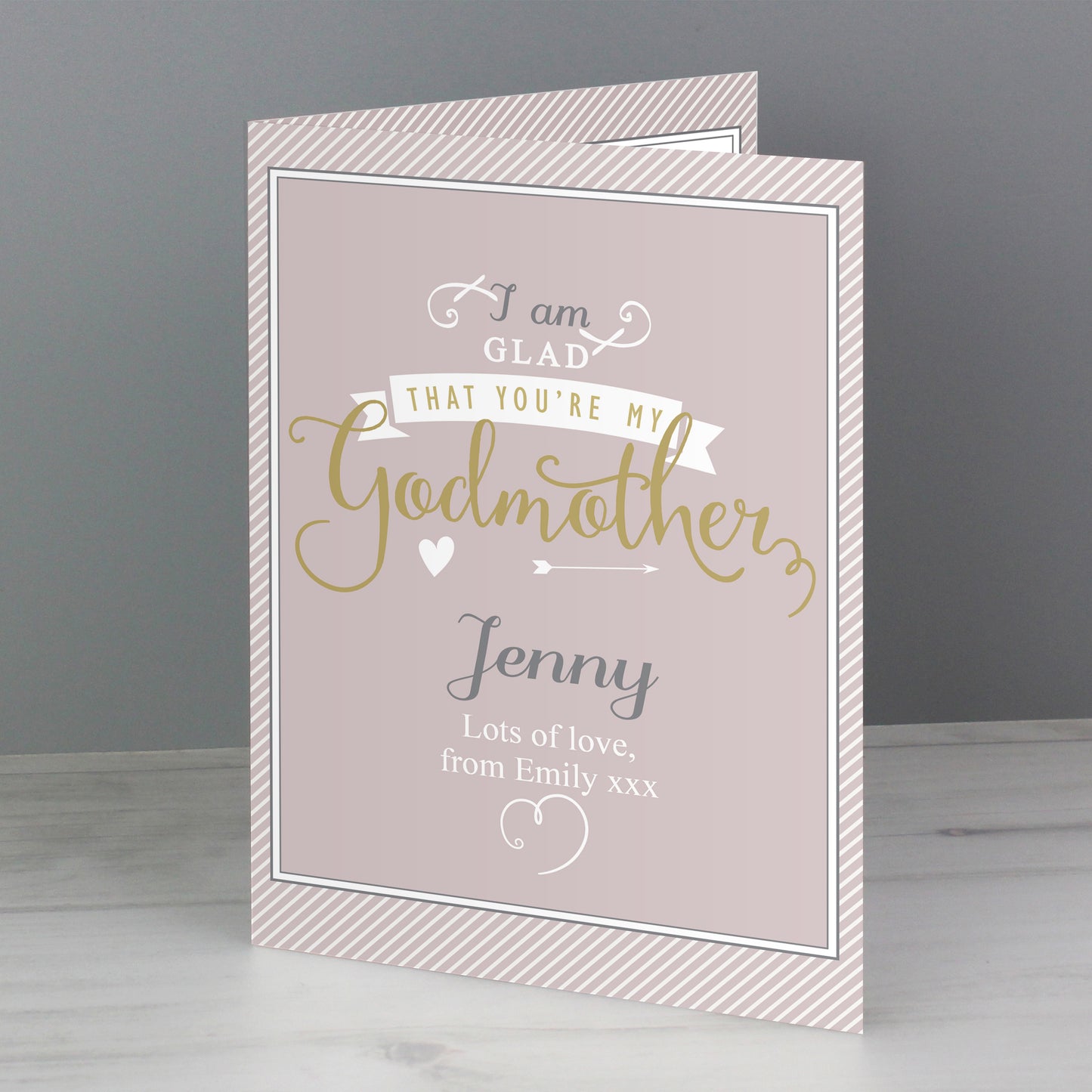 Personalised I Am Glad... Godmother Card from Heartfelt Gifts