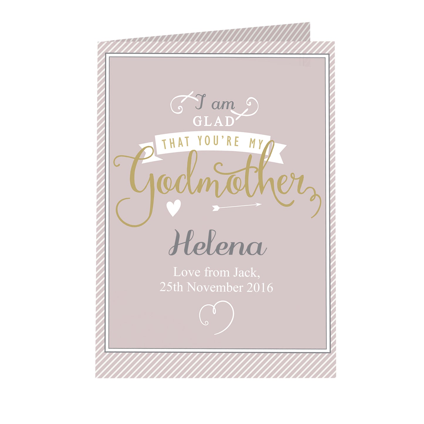 Personalised I Am Glad... Godmother Card - image 2