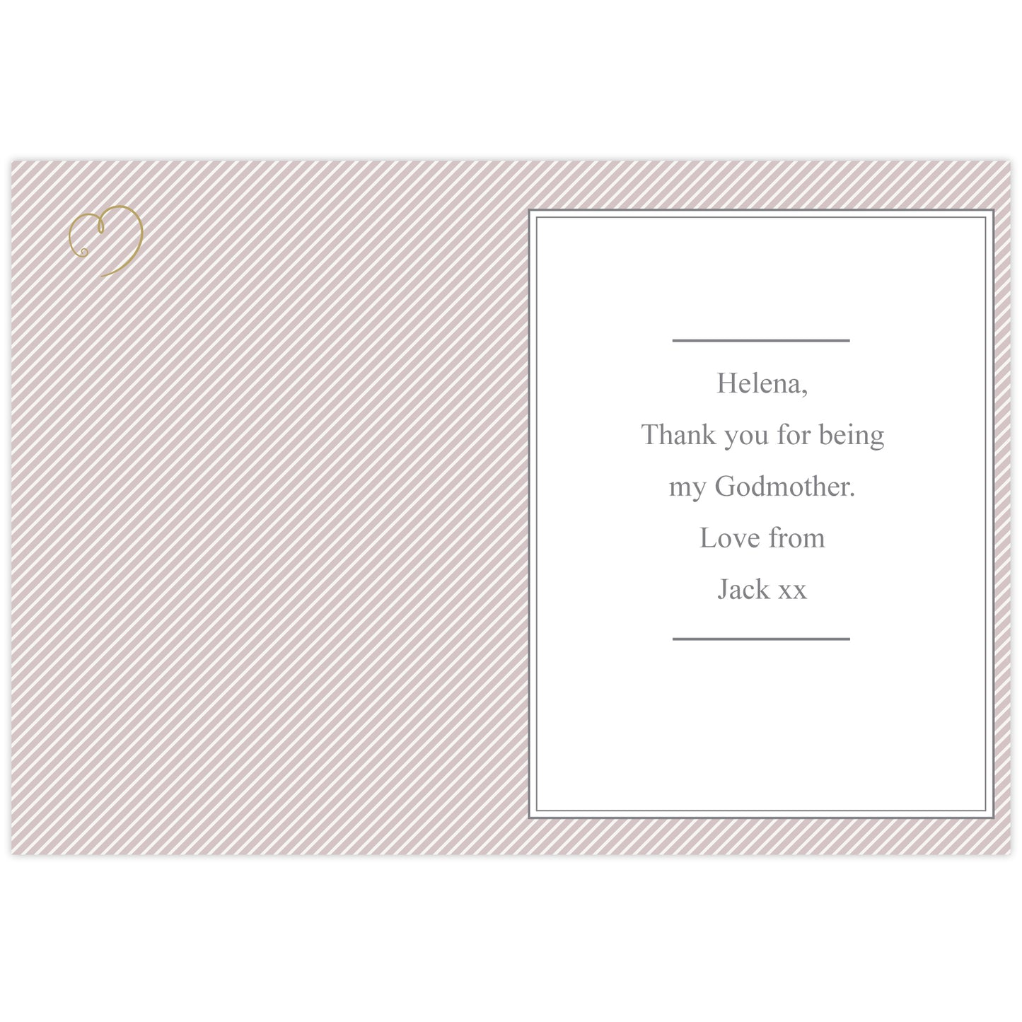 Personalised I Am Glad... Godmother Card - image 3