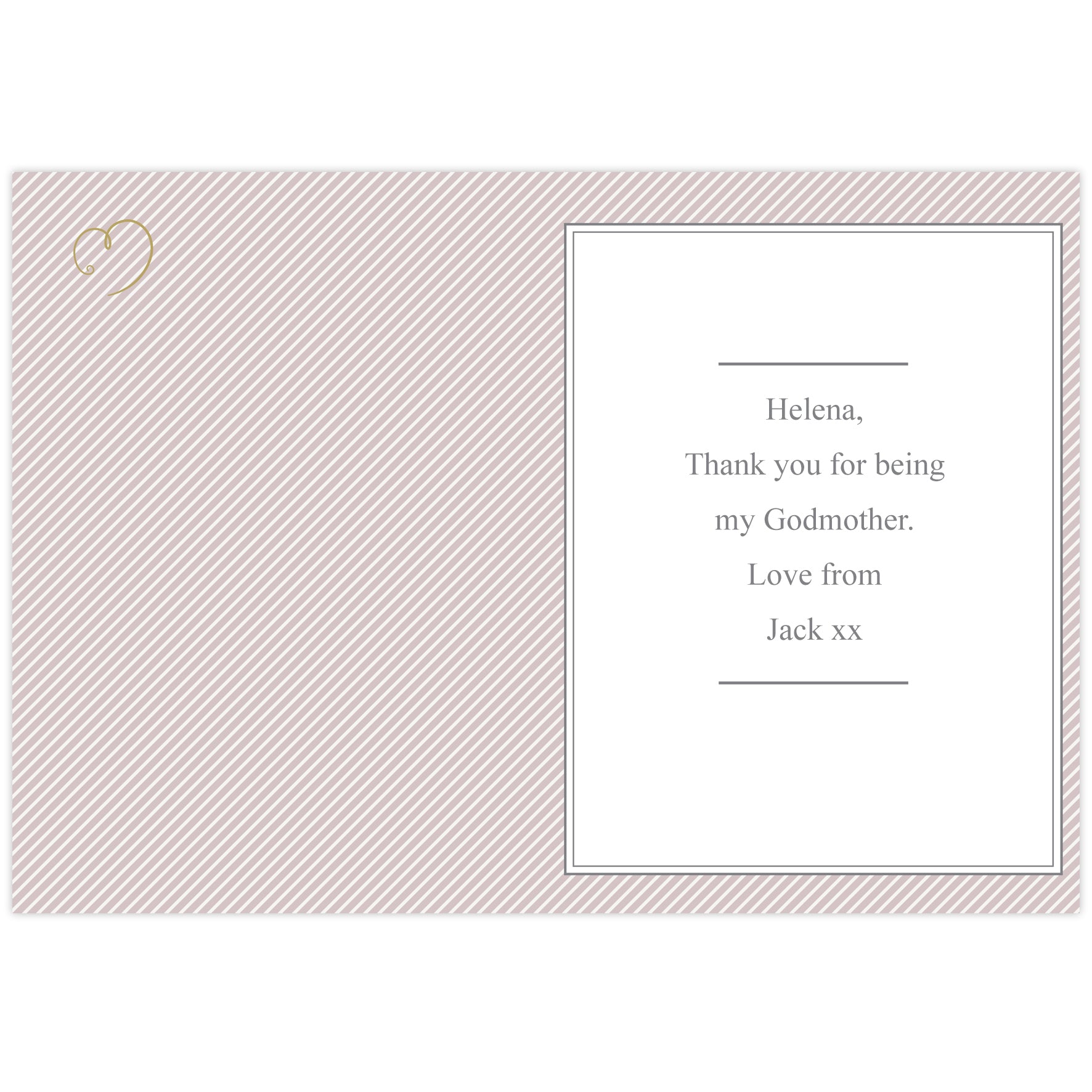 Personalised I Am Glad... Godmother Card - image 3