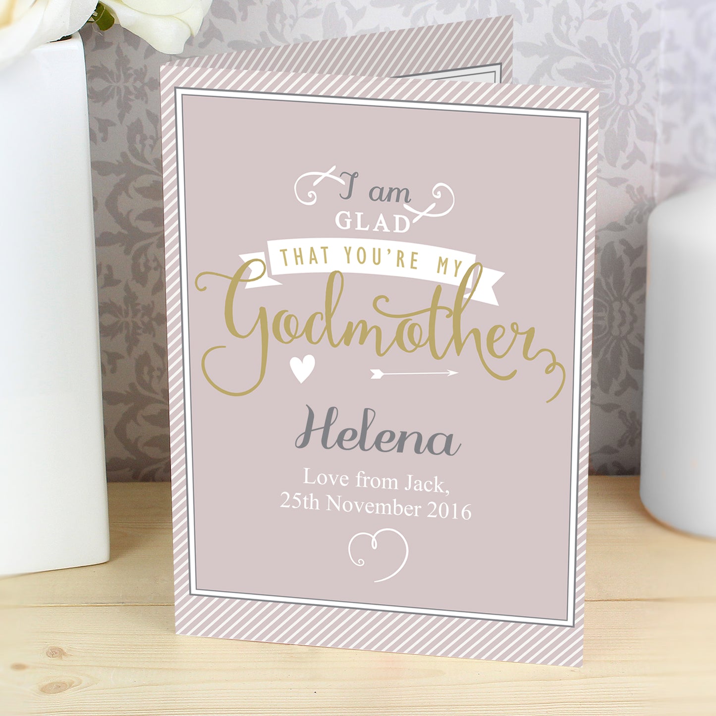 Personalised I Am Glad... Godmother Card - image 7