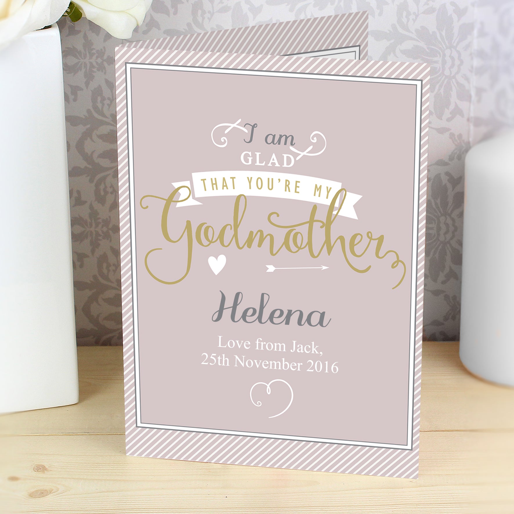 Personalised I Am Glad... Godmother Card - image 7