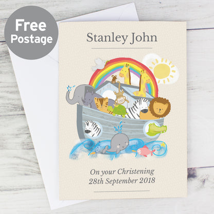 Personalised Noah's Ark Card from Heartfelt Gifts