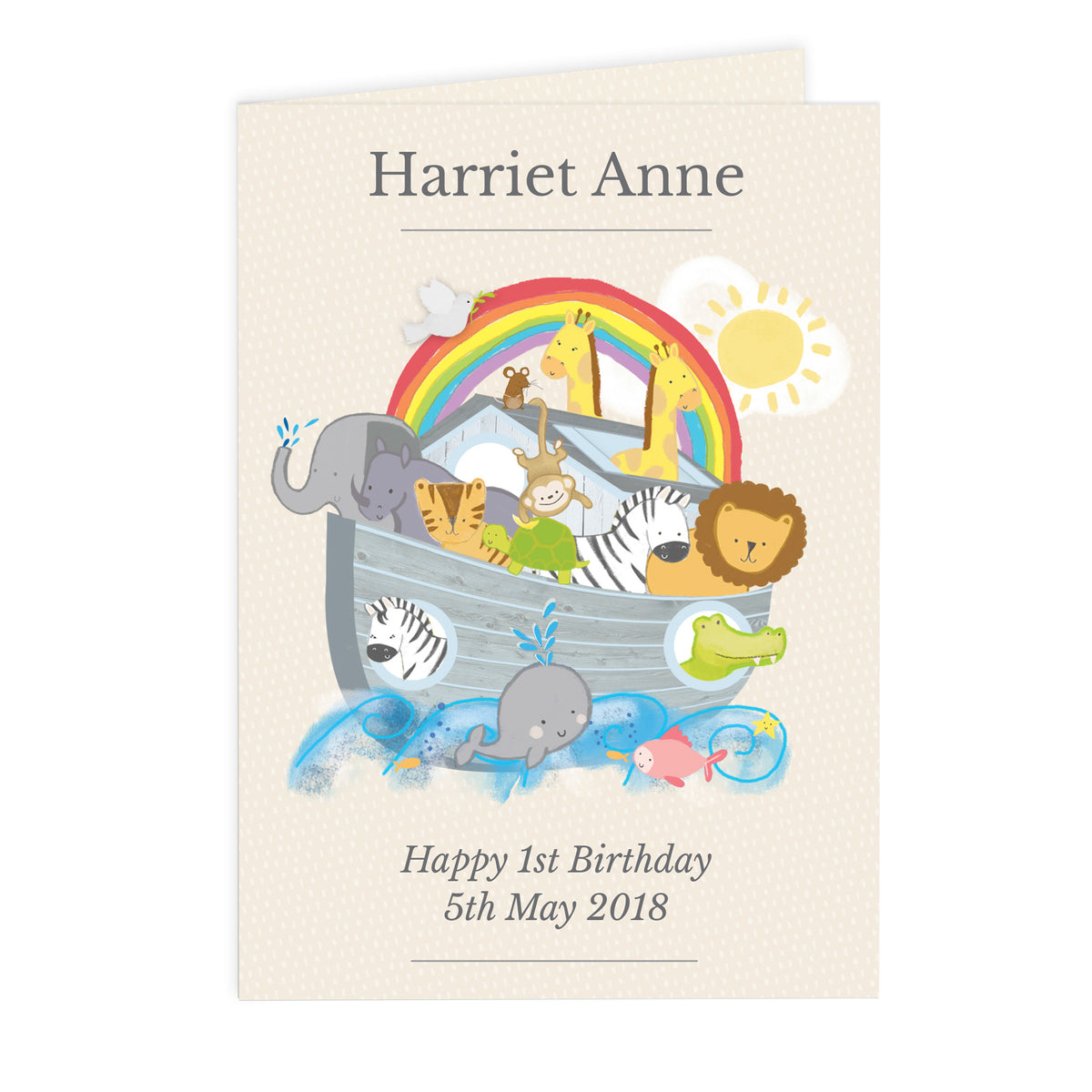 Personalised Noah's Ark Card - image 2