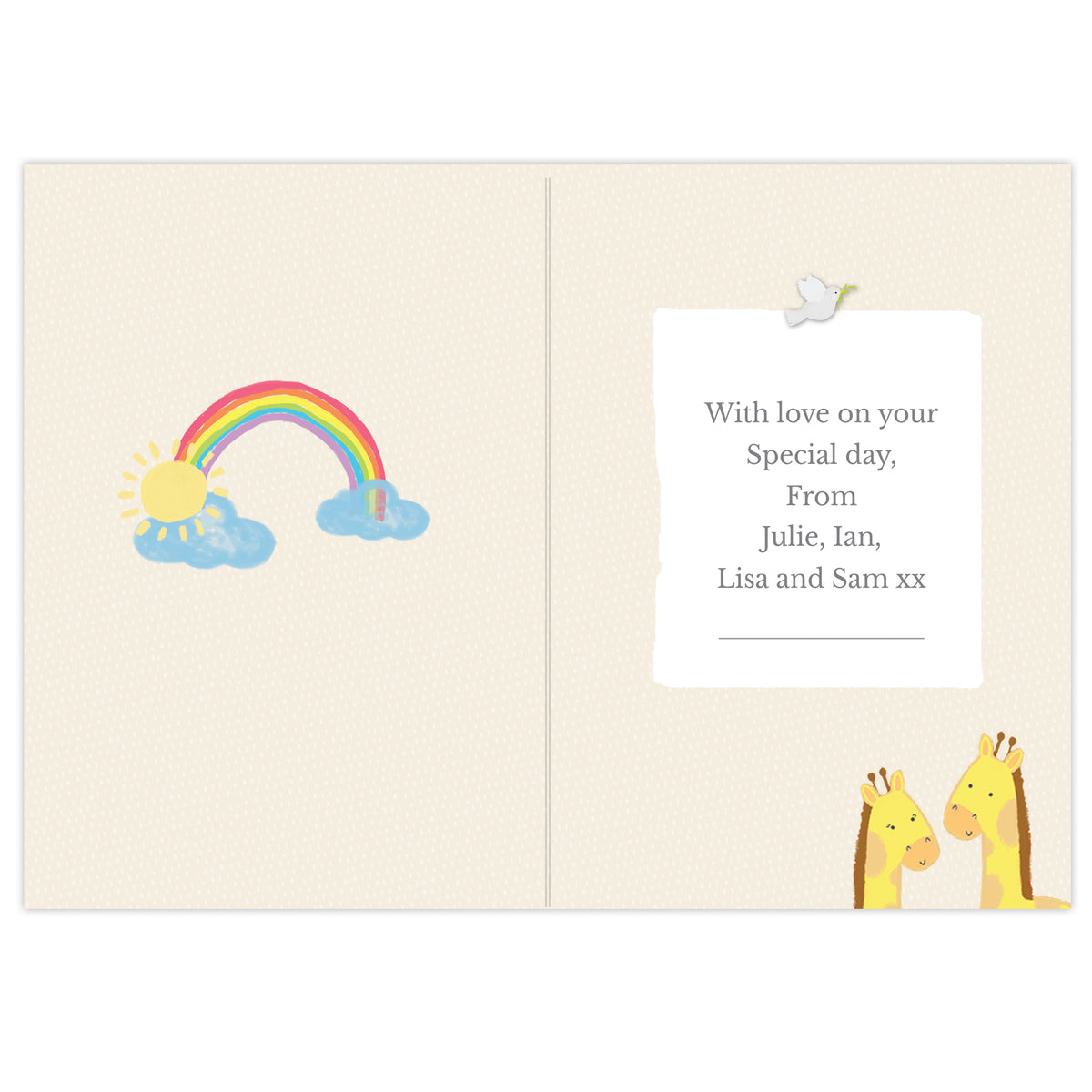 Personalised Noah's Ark Card - image 3
