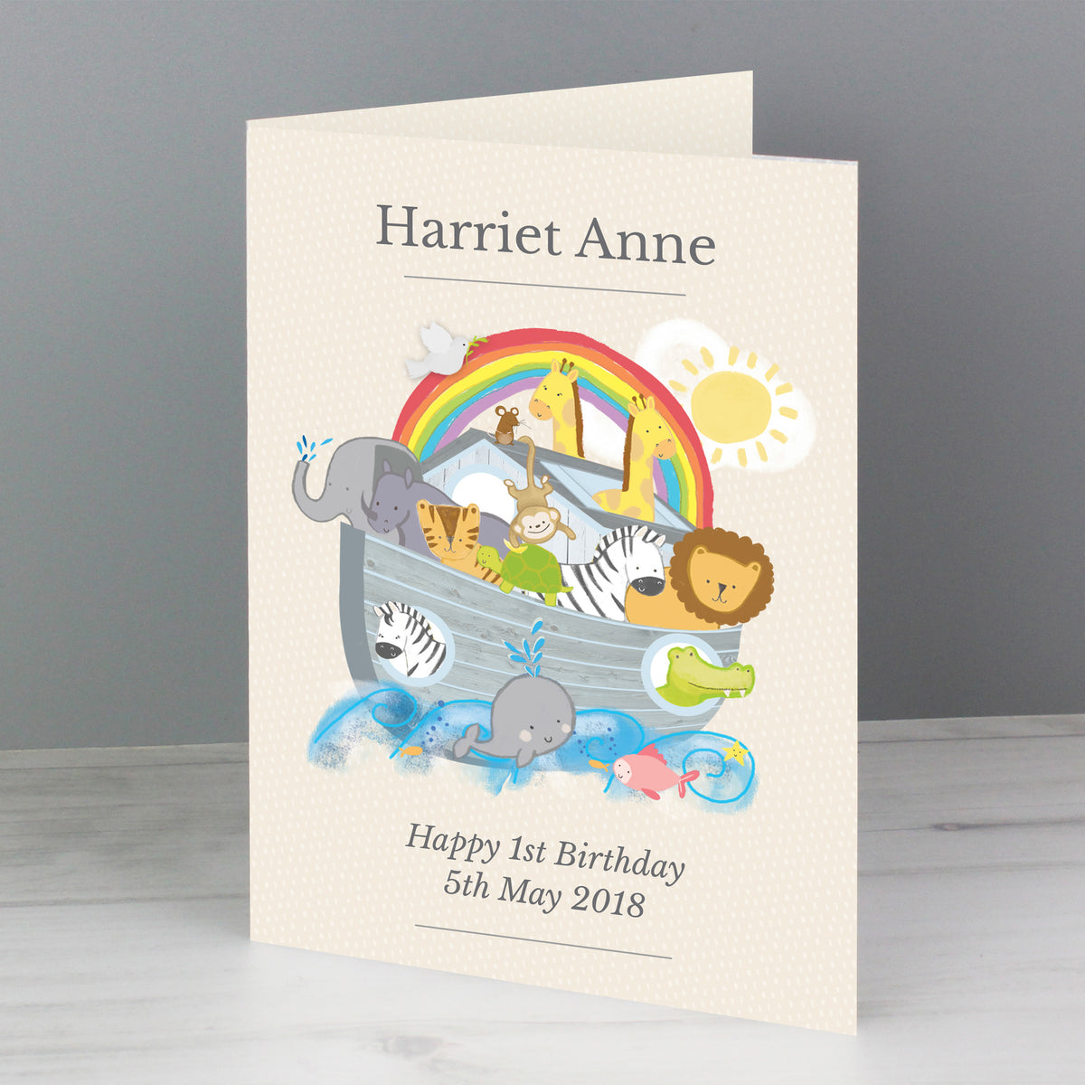 Personalised Noah's Ark Card - image 4