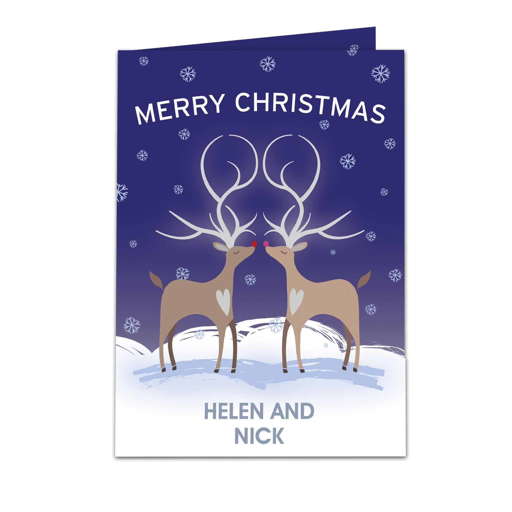 Personalised Reindeer Couple Card - image 2