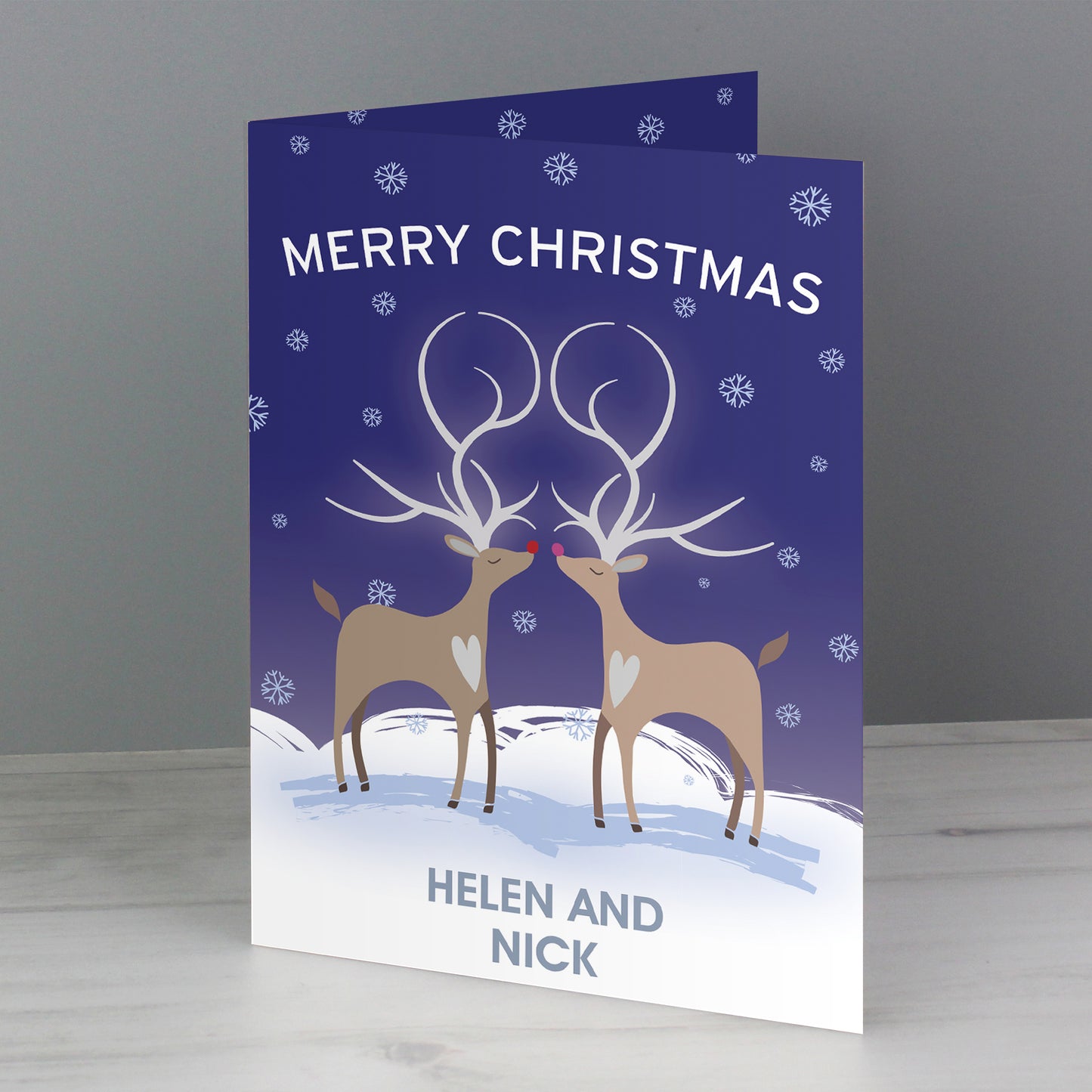 Personalised Reindeer Couple Card - image 3