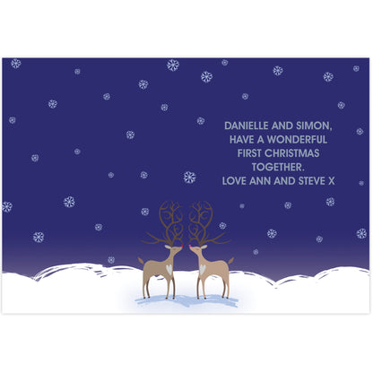 Personalised Reindeer Couple Card - image 4