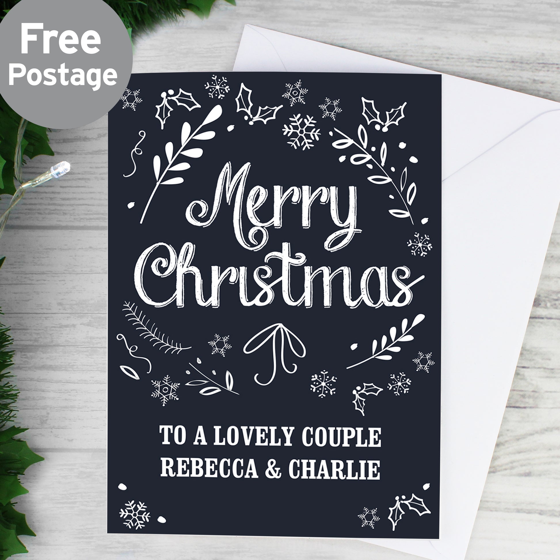 Personalised Christmas Frost Card from Heartfelt Gifts