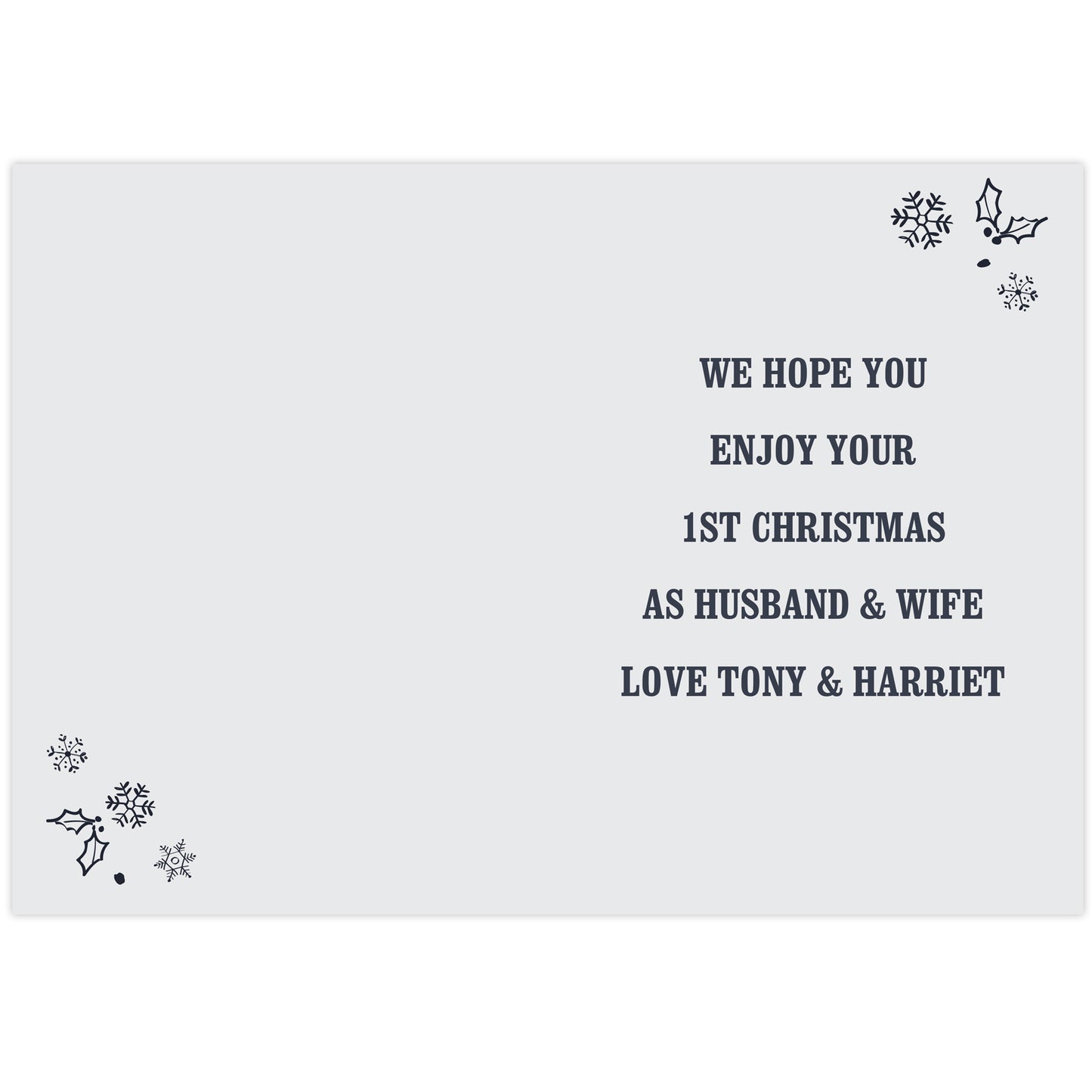 Personalised Christmas Frost Card - image 3
