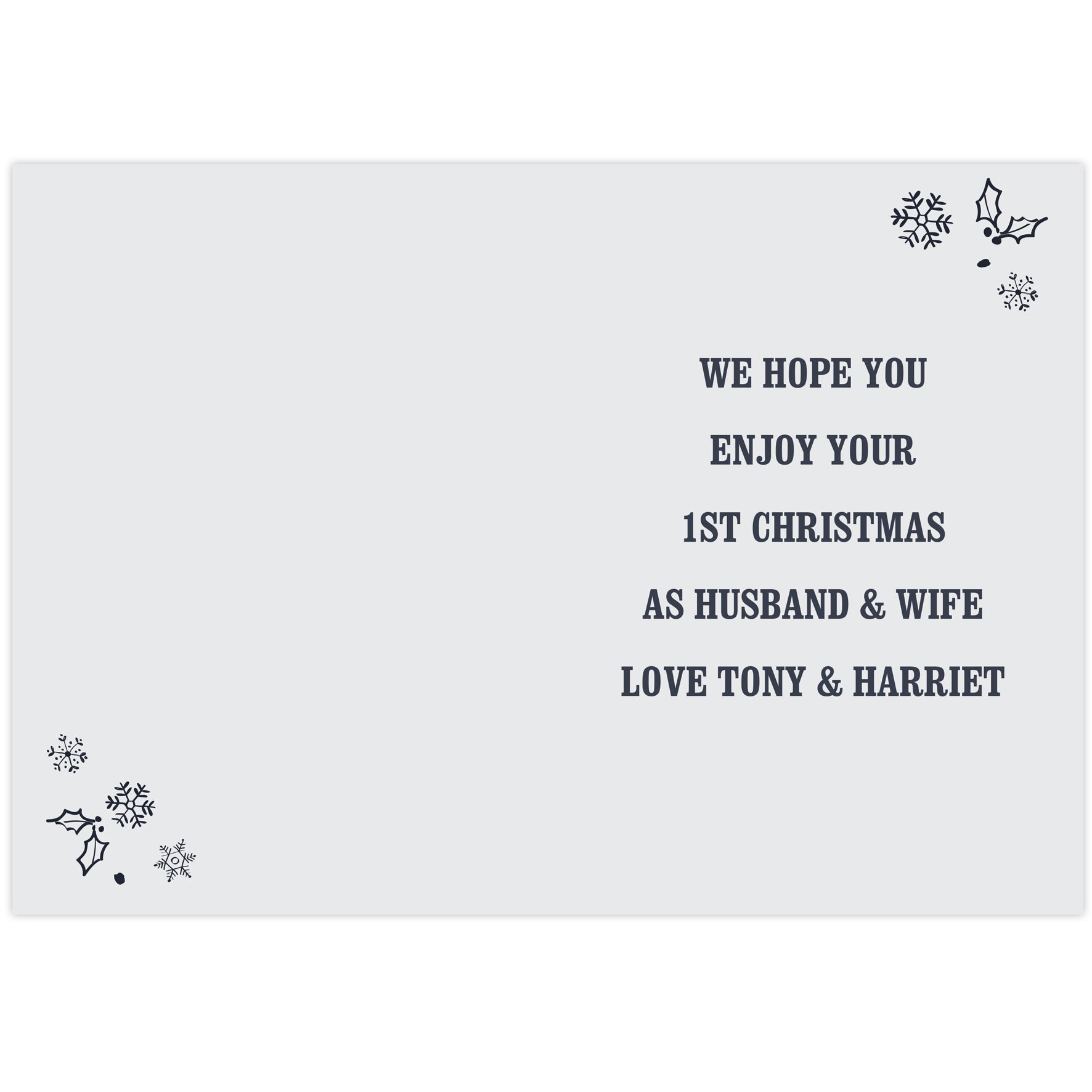 Personalised Christmas Frost Card - image 3
