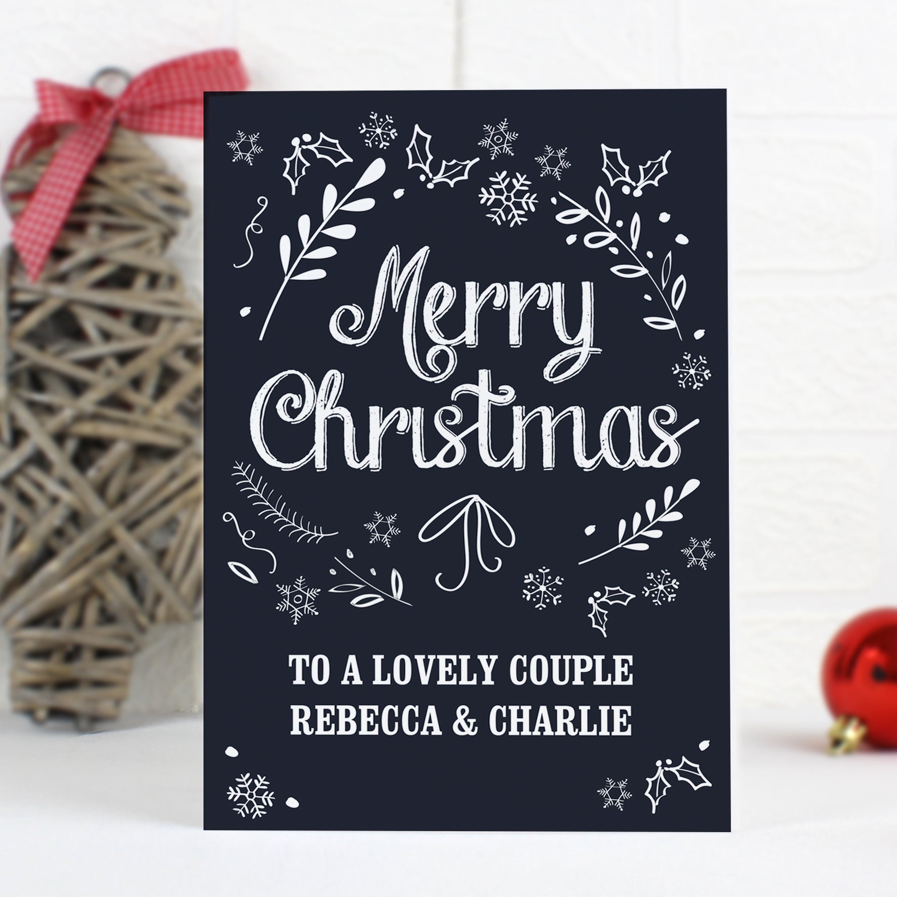 Personalised Christmas Frost Card - image 4