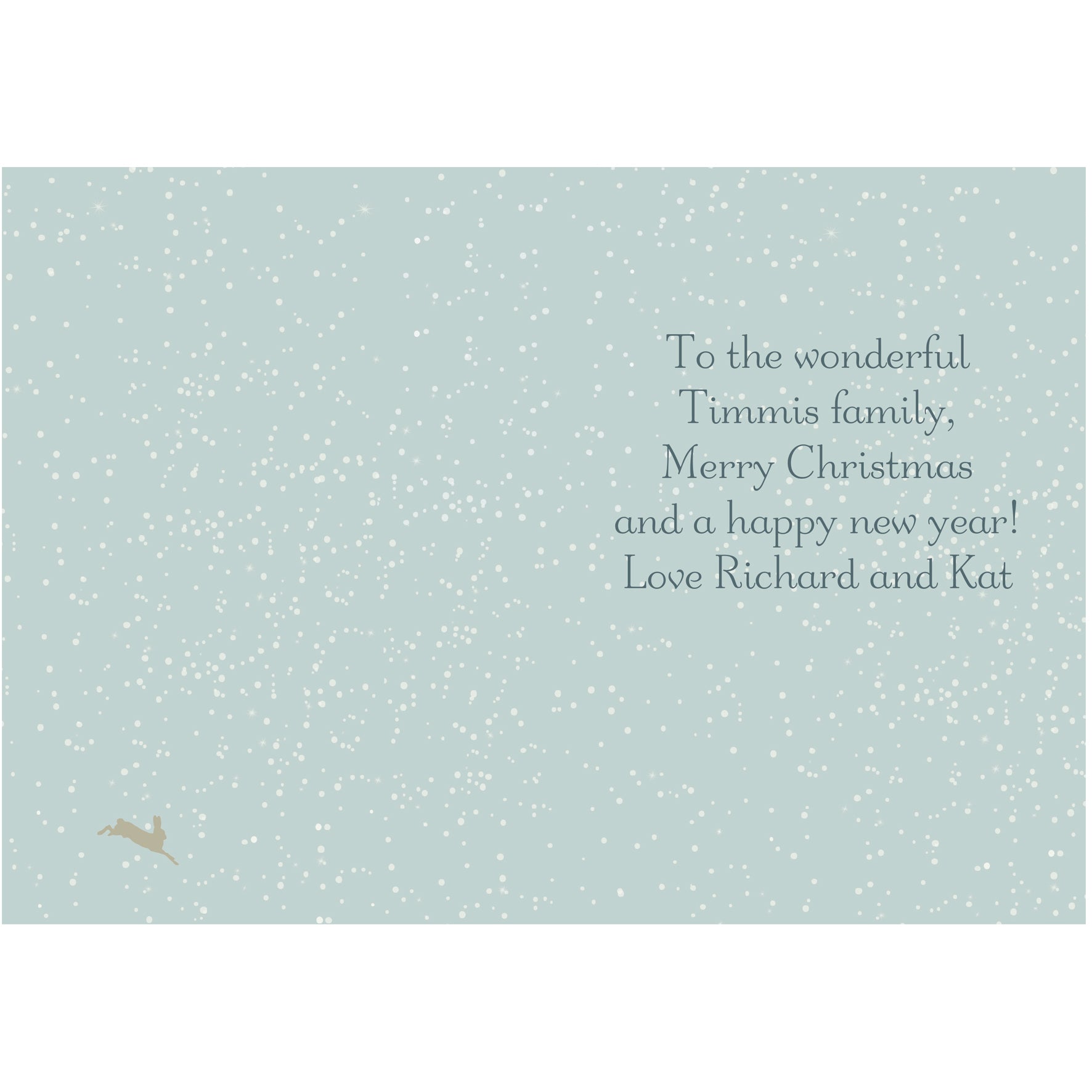 Personalised A Winter's Night Card - image 3