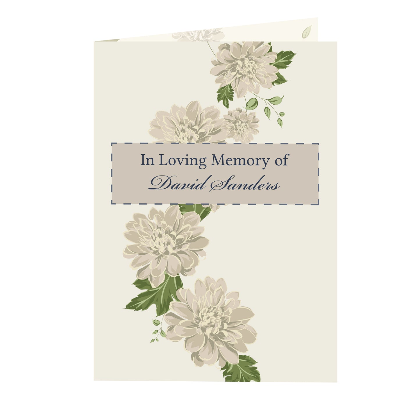 Personalised Gold Floral Card - image 2