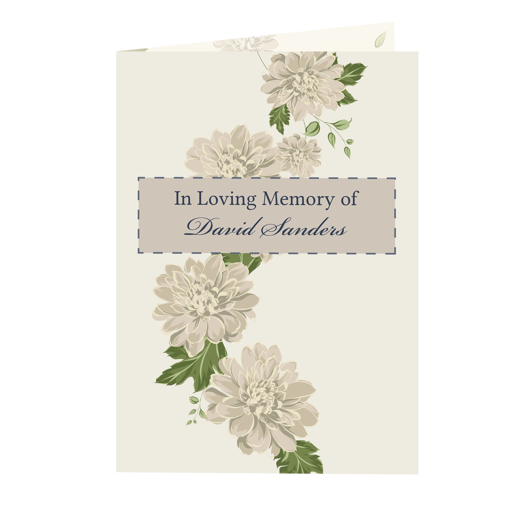 Personalised Gold Floral Card - image 2