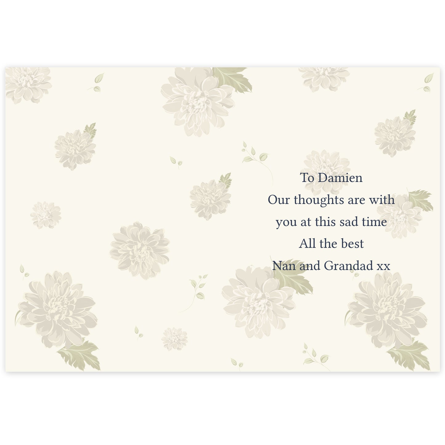 Personalised Gold Floral Card - image 3