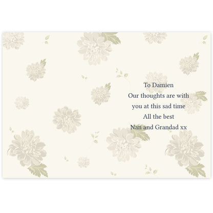Personalised Gold Floral Card - image 3