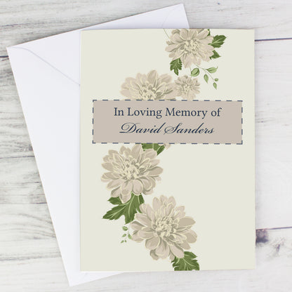 Personalised Gold Floral Card - image 5