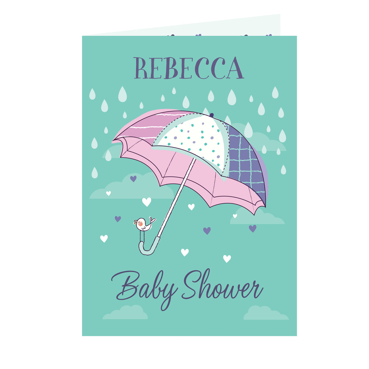 Personalised Baby Shower Umbrella Card - image 2