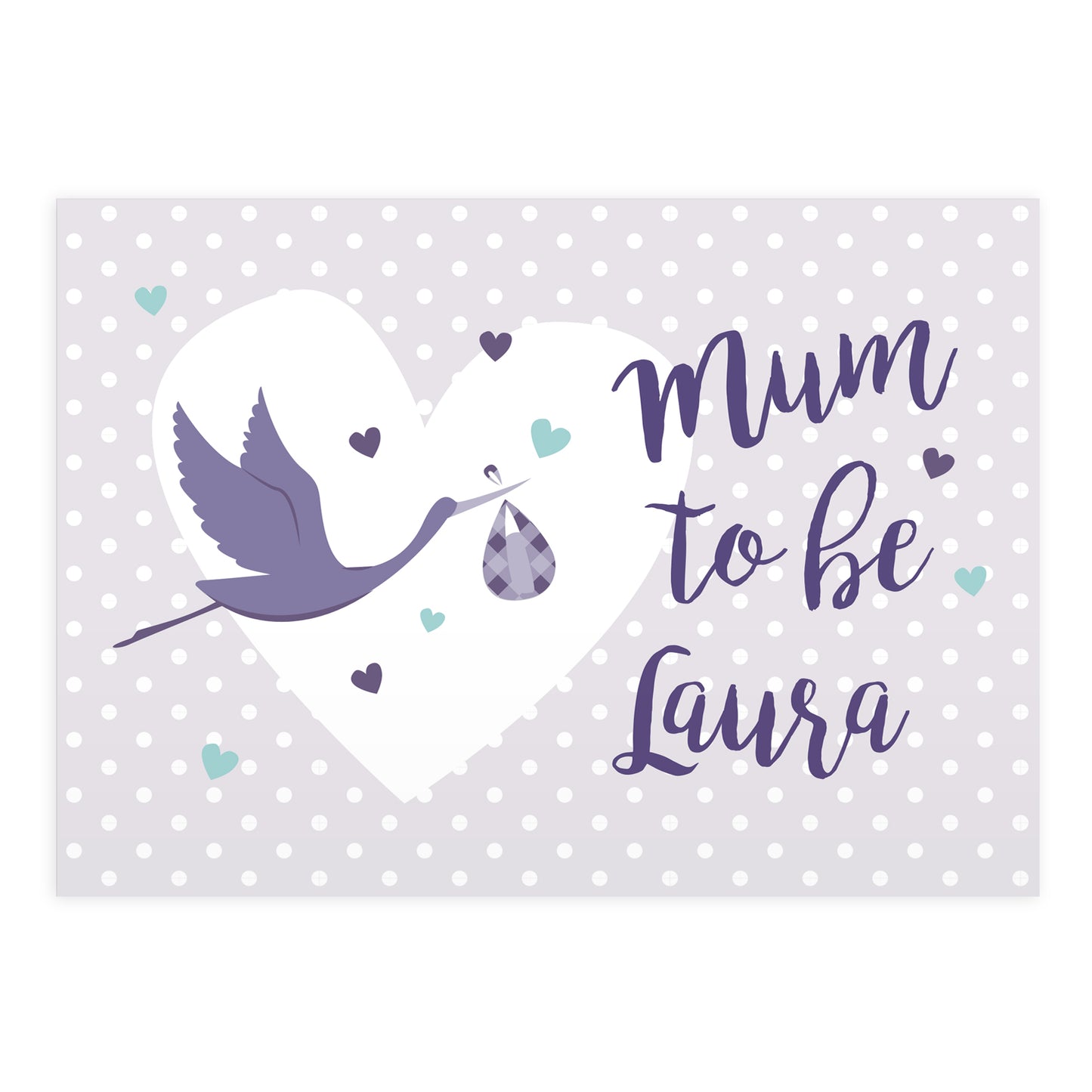 Personalised Mum to Be Stork Card - image 2