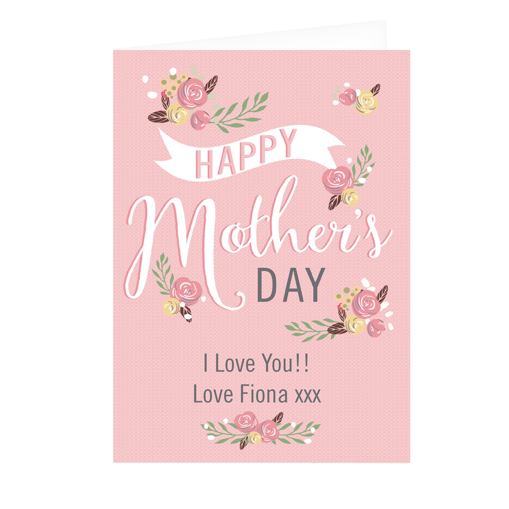 Personalised Floral Bouquet Mother's Day Card - image 2