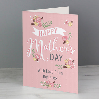 Personalised Floral Bouquet Mother's Day Card - image 3