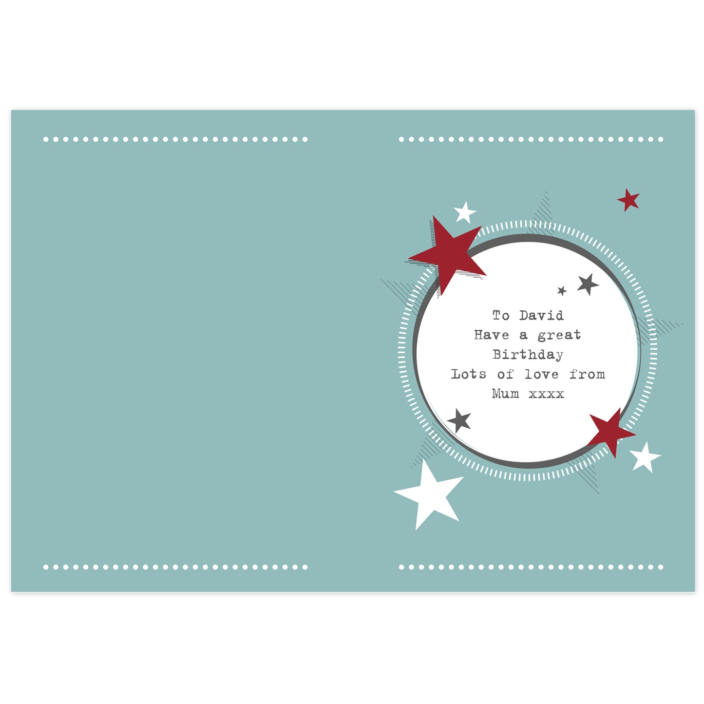 Personalised 50s Retro Card - image 3