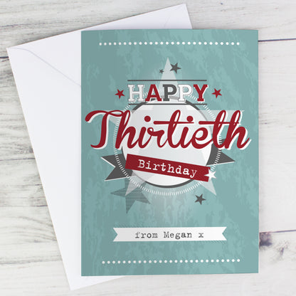 Personalised 50s Retro Card - image 6