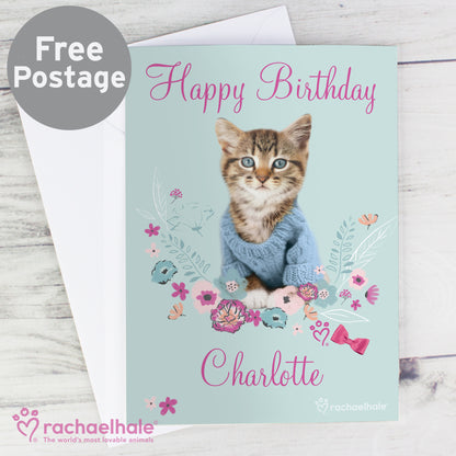 Personalised Rachael Hale Cute Kitten Card from Heartfelt Gifts