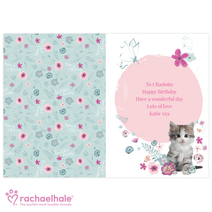 Personalised Rachael Hale Cute Kitten Card - image 3