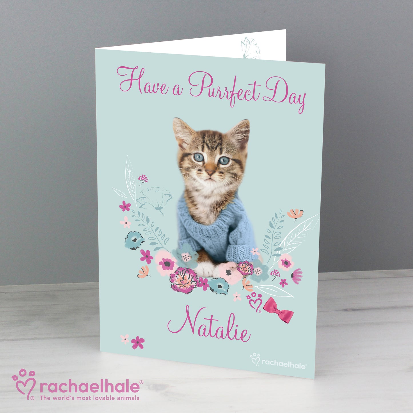 Personalised Rachael Hale Cute Kitten Card - image 5