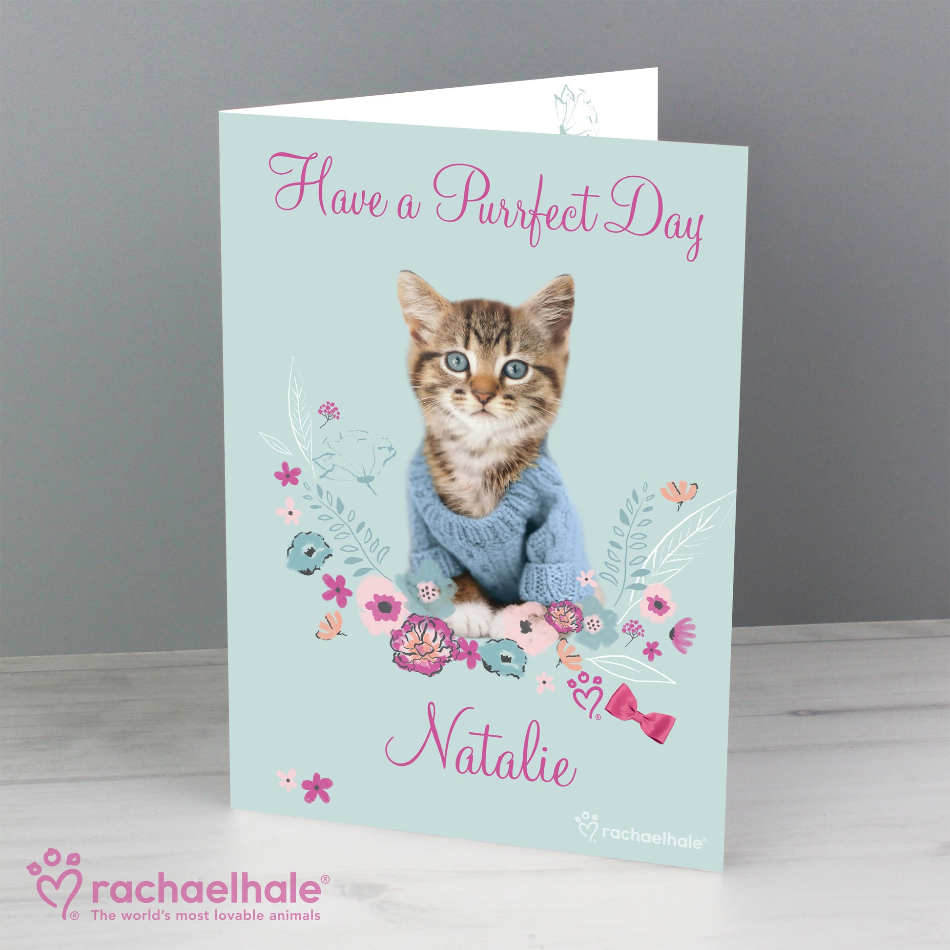 Personalised Rachael Hale Cute Kitten Card - image 5